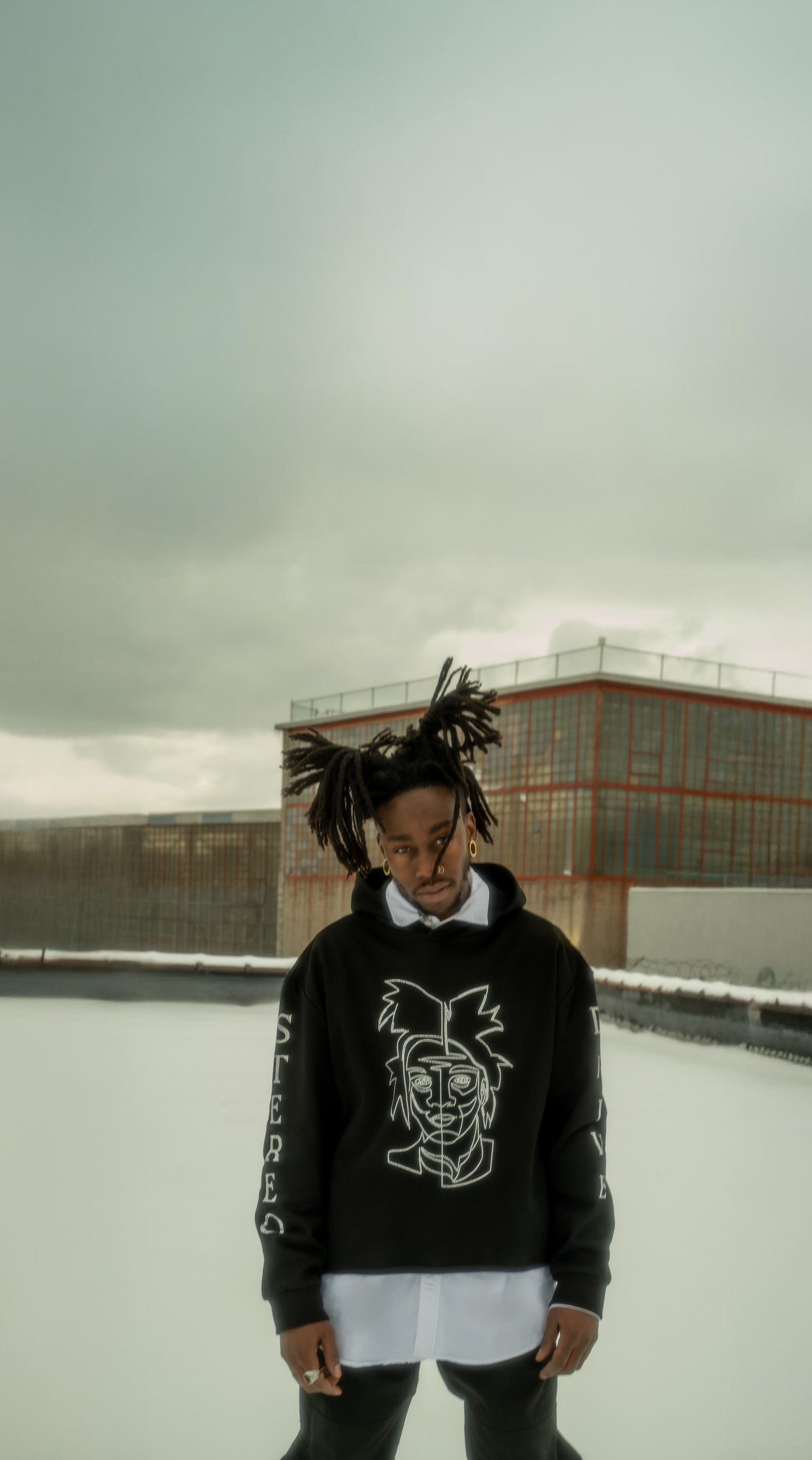 Basqui-Drive Rhinestone Hoodie